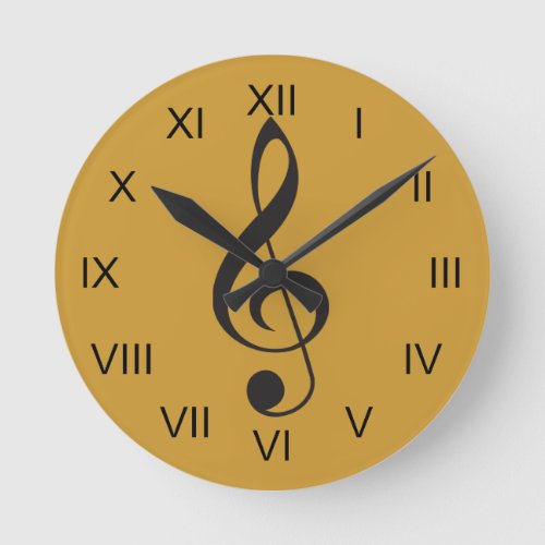Treble Clef Music Clock Gift