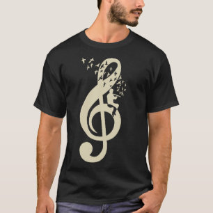 Treble Clef Music Flute Vintage T-Shirt