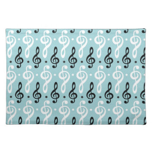 Treble Clef Music Gift Musician Teacher Band Cloth Placemat
