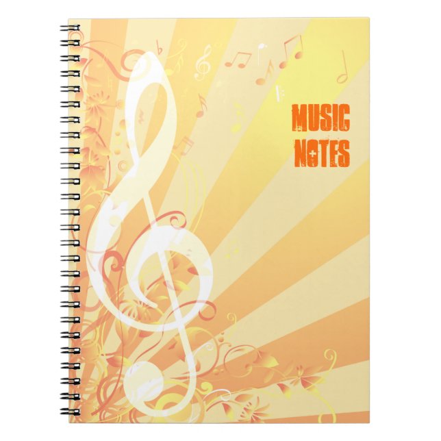 Treble Clef Music Notebook (Front)