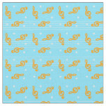 Treble Clef Music Pattern Fabric