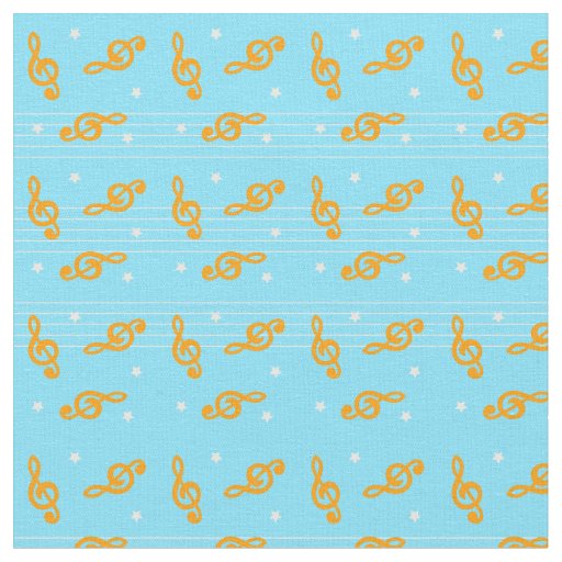 Treble Clef Music Pattern Fabric