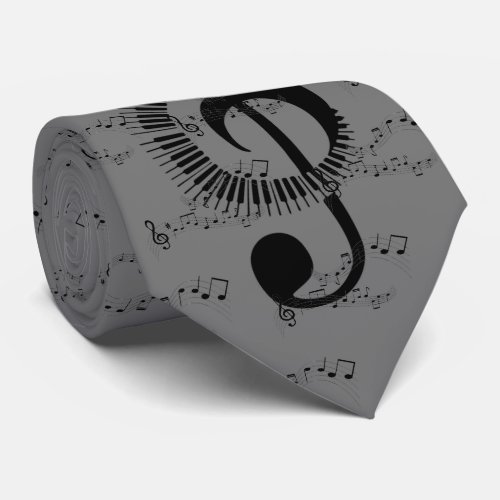 Treble Clef Music Tie