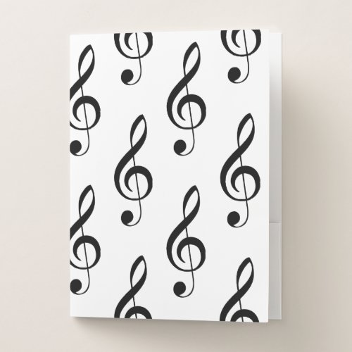 Treble Clef Musical Folder