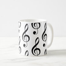 Treble Clef Musical Music Lover Singer Piano Mug