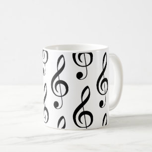 Treble Clef Musical Music Lover Singer Piano Mug
