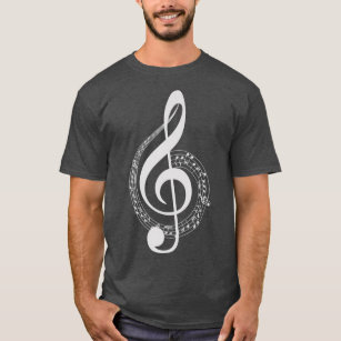 Treble Clef Musical Notes Fun Student Gift Music T-Shirt