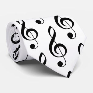 Treble Clef Musical Tie