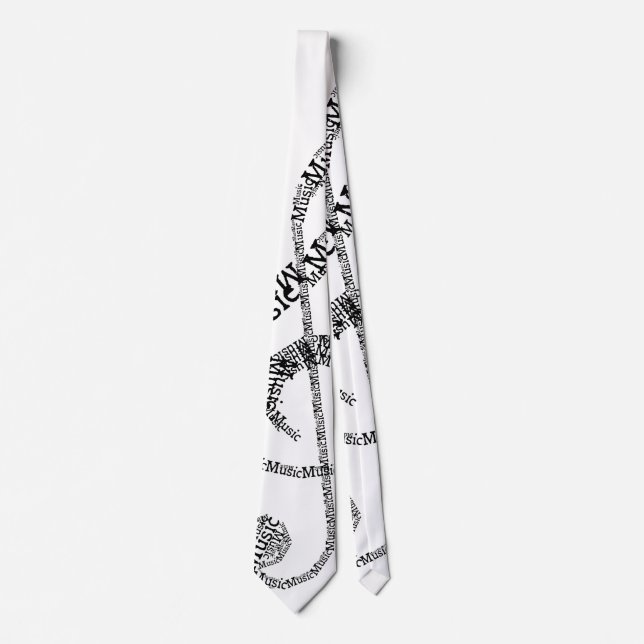 Treble Clef  Neck Tie (Front)