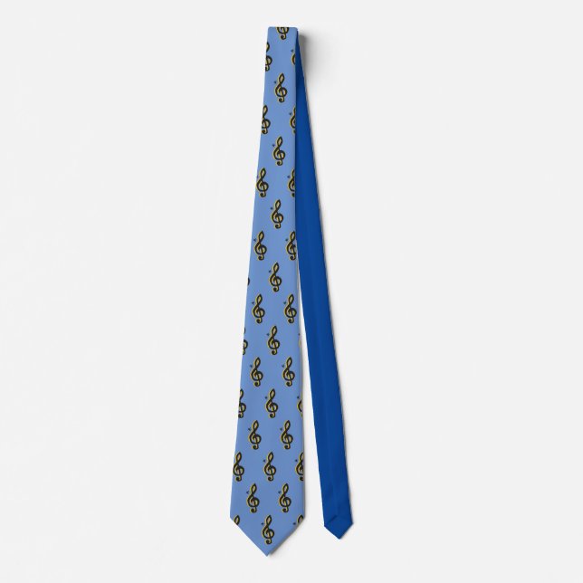 Treble Clef Neck Tie (Front)