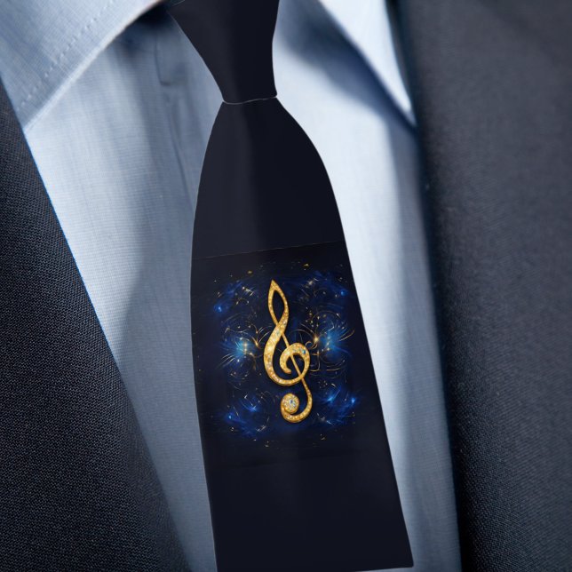 Treble Clef Necktie (Creator Uploaded)