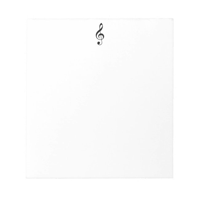 Treble Clef Notepad (Front)