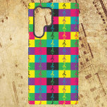 Treble Clef Pattern Colorful Bright Samsung Galaxy S22 Ultra Case<br><div class="desc">Do you like music theme phone cases?  Do you like treble clefs?  This phone case has a bright pattern of treble clefs done in yellow,  green,  pink,  black,  blue and purple.</div>