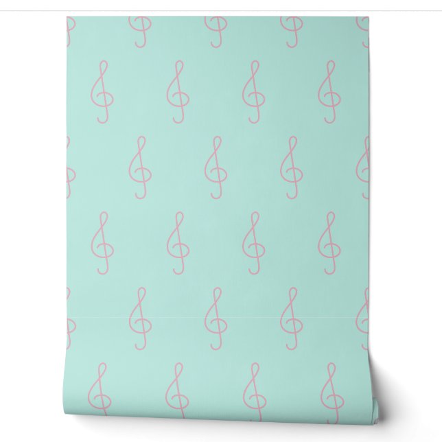 treble clef pattern wallpaper  (Unrolling)