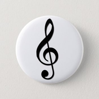 Treble Clef Pinback Button by inkles at Zazzle