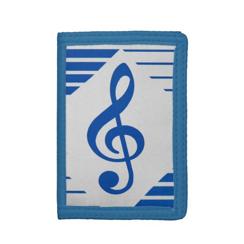 Treble Clef Sign Trifold Wallet