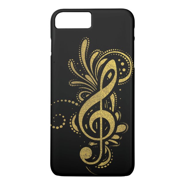 Treble Clef with Decorative Gold Ornament Case-Mate iPhone Case (Back)