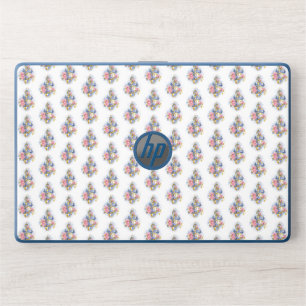 Treble clef with Pink Roses HP Laptop Skin