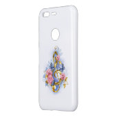 Treble clef with Pink Roses Uncommon Google Pixel Case (Back/Left)