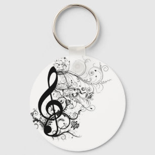 Treble Cleff Keychain
