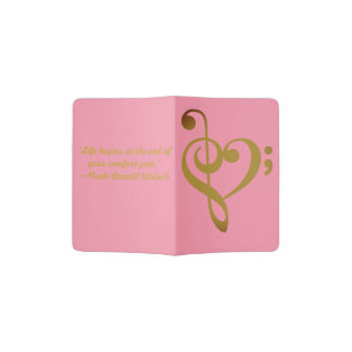 Treble Heart Semicolon Passport Cover