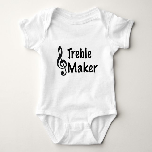 Treble Maker Baby Bodysuit (Front)