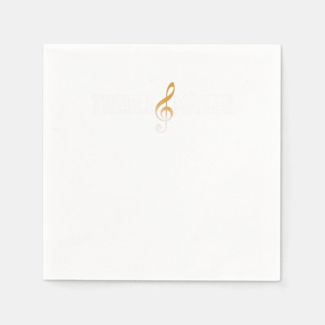 Treble Maker Clef Music Musician Notes Compose Gif Napkins (Front)