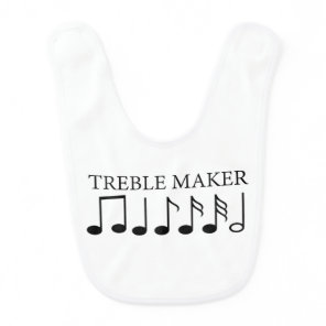 Treble Maker Funny Music Baby Bib