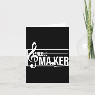 Treble Maker Pun Funny Marching Band Music Lover E Card