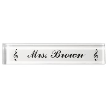 "treble" Personalized Nameplate by iHave2Say at Zazzle