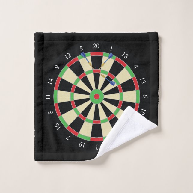 Treble Top 180 Dartboard Darts Player Wash Cloth (Wash Cloth)
