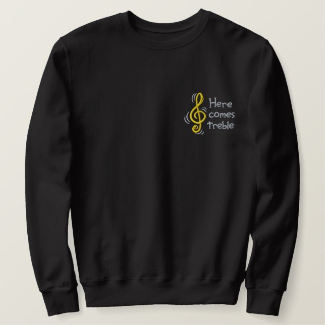 Treble Trouble Embroidered Sweatshirt (Design Front)