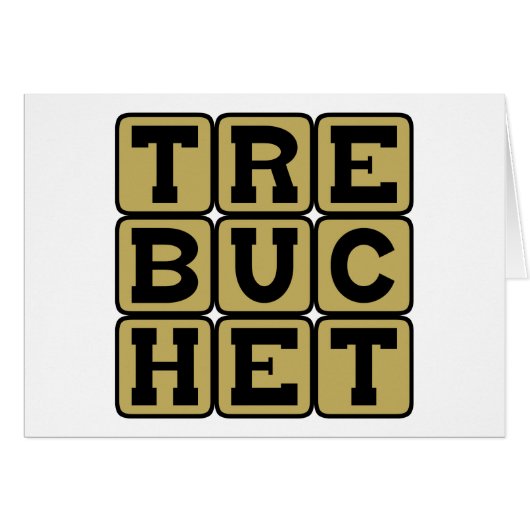 Trebuchet, Catapult Weapon Cards (Front Horizontal)