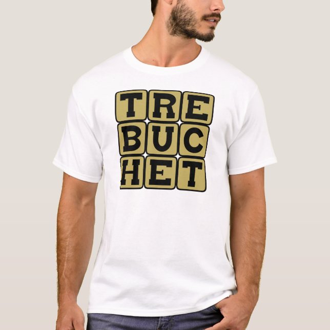 Trebuchet, Catapult Weapon T-Shirt (Front)