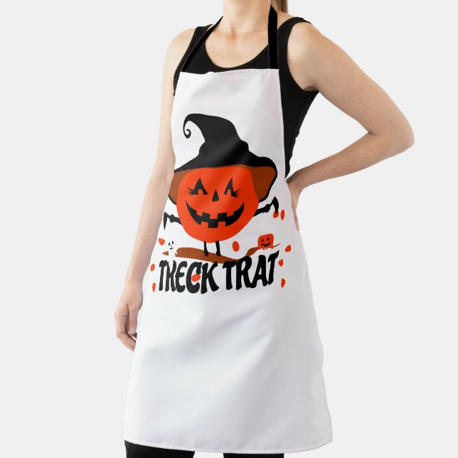 Treck Trat Pumpkin Smiling Apron (Insitu)