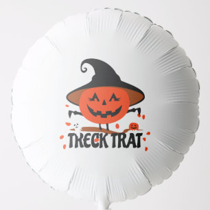 Treck Trat Pumpkin Smiling Balloon