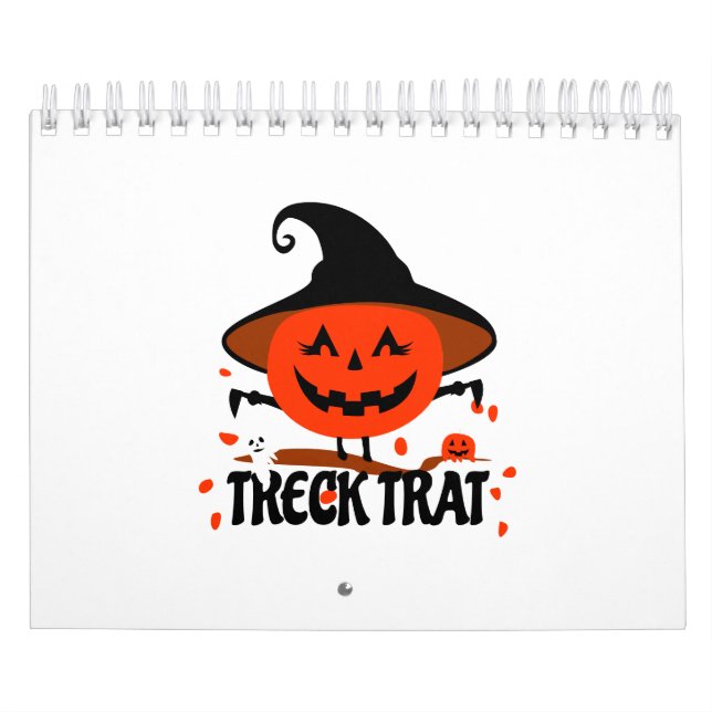 Treck Trat Pumpkin Smiling Calendar (Cover)