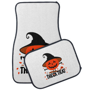 Treck Trat Pumpkin Smiling Car Floor Mat