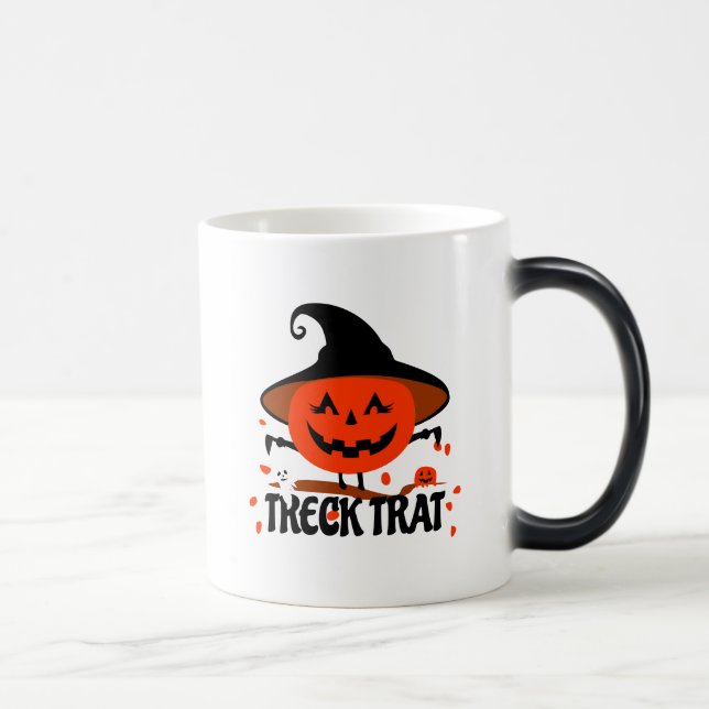 Treck Trat Pumpkin Smiling Color Morph Mug (Right)
