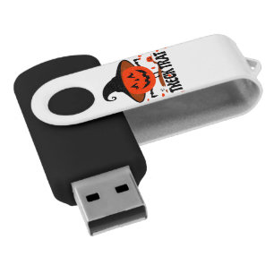 Treck Trat Pumpkin Smiling Flash Drive