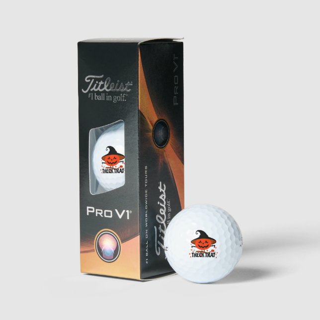 Treck Trat Pumpkin Smiling Golf Balls (Packaging)