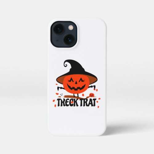 Treck Trat Pumpkin Smiling iPhone 13 Mini Case