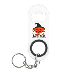 Treck Trat Pumpkin Smiling Keychain Bottle Opener