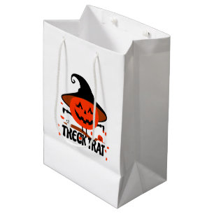 Treck Trat Pumpkin Smiling Medium Gift Bag