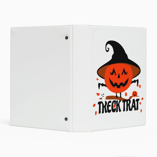 Treck Trat Pumpkin Smiling Mini Binder (Background)