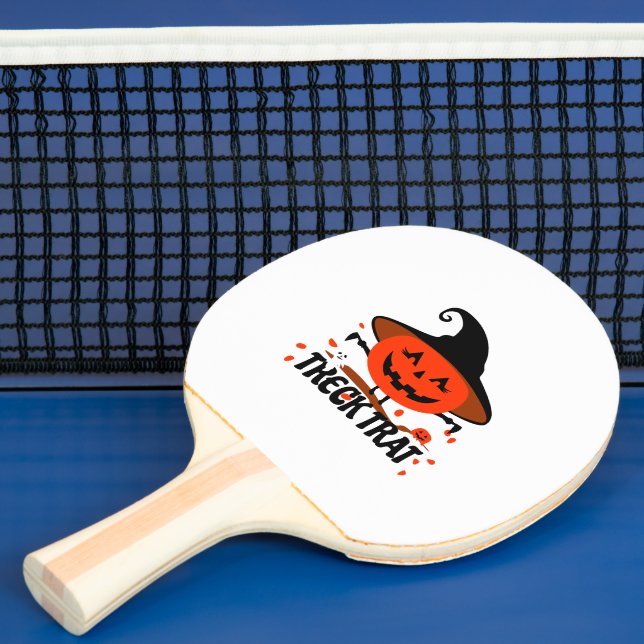 Treck Trat Pumpkin Smiling Ping Pong Paddle (Insitu)