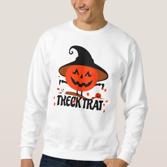 Treck Trat Pumpkin Smiling Sweatshirt (Front)