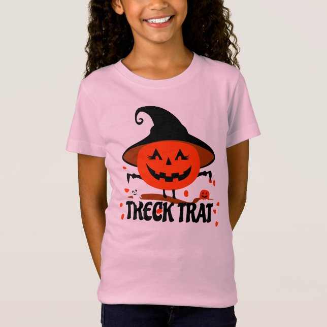 Treck Trat Pumpkin Smiling T-Shirt (Front)