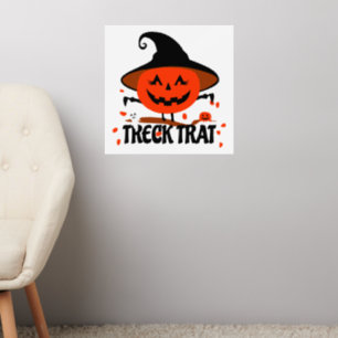 Treck Trat Pumpkin Smiling Wall Decal