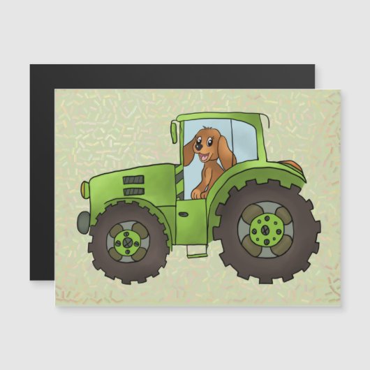 Trecker mit Hund (Front/Back)